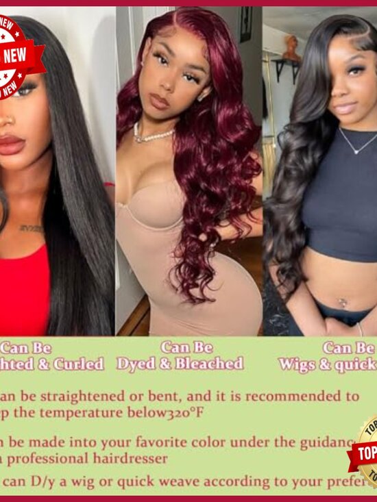Brazilian Body Wave Human Hair Extensions 16 18 20 Inch 3 Bundles main image 5